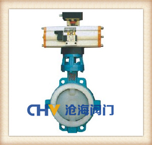 氣動襯氟蝶閥